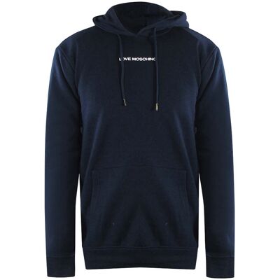 Love Moschino Navy Blue Hoodie Marine XL Love Moschino Navy Blue Hoodie Marine XL