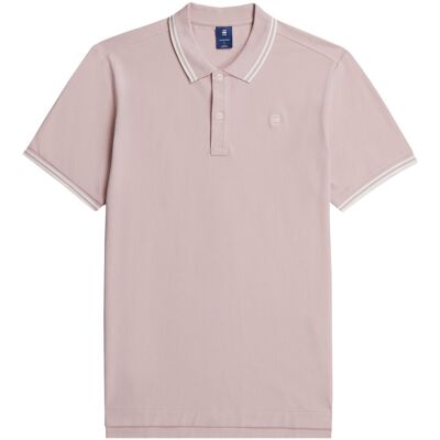 G Star Raw Dunda Slim Stripe Polo Poloshirt Rosé M G Star Raw Dunda Slim Stripe Polo Poloshirt Rosé M