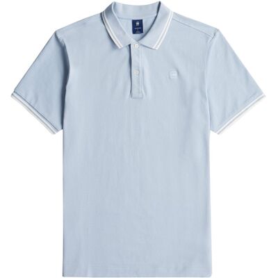 G Star Raw Dunda Slim Stripe Polo Poloshirt Hellblau L G Star Raw Dunda Slim Stripe Polo Poloshirt Hellblau L