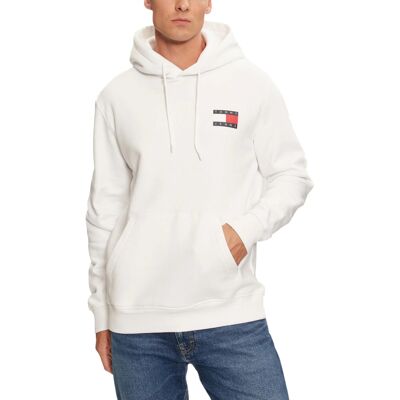 Tommy Hilfiger Logo Pullover Hoodie Weiß S Tommy Hilfiger Logo Pullover Hoodie Weiß S