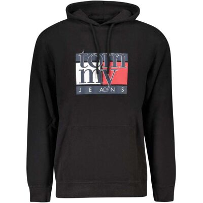 Tommy Hilfiger Schwarzes Baumwoll-Herren Sweatshirt Schwarz 2XL Tommy Hilfiger Schwarzes Baumwoll-Herren Sweatshirt Schwarz 2XL