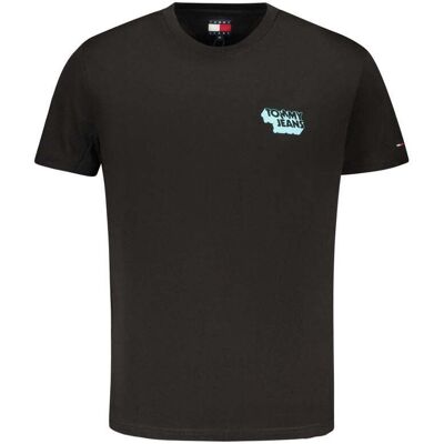 Tommy Hilfiger Schwarzes Baumwolle Herren T-Shirt Schwarz XL Tommy Hilfiger Schwarzes Baumwolle Herren T-Shirt Schwarz XL