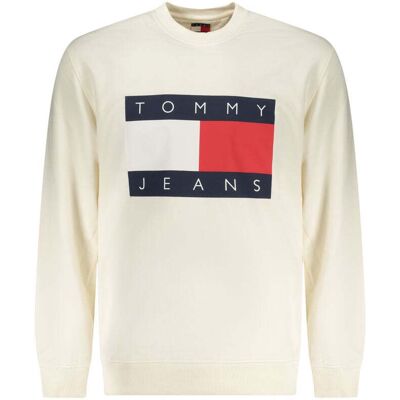 Tommy Hilfiger Herren Sweatshirt aus weißer Baumwolle Weiß 2XL Tommy Hilfiger Herren Sweatshirt aus weißer Baumwolle Weiß 2XL
