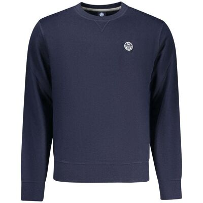 North Sails Blauer Baumwoll-Herrenpullover Blau XL North Sails Blauer Baumwoll-Herrenpullover Blau XL