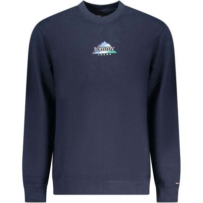 Tommy Hilfiger Blauer Baumwollpullover für Herren Blau M Tommy Hilfiger Blauer Baumwollpullover für Herren Blau M