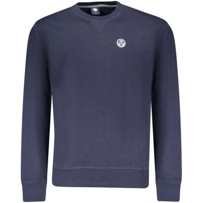 North Sails Blauer Baumwoll-Herrenpullover Blau M North Sails Blauer Baumwoll-Herrenpullover Blau M