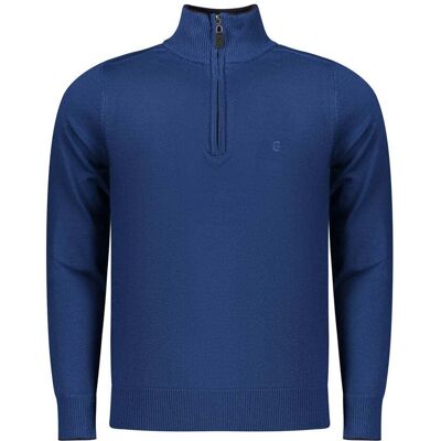Coveri Moving Blau Viskose Herrenpullover Blau XL Coveri Moving Blau Viskose Herrenpullover Blau XL