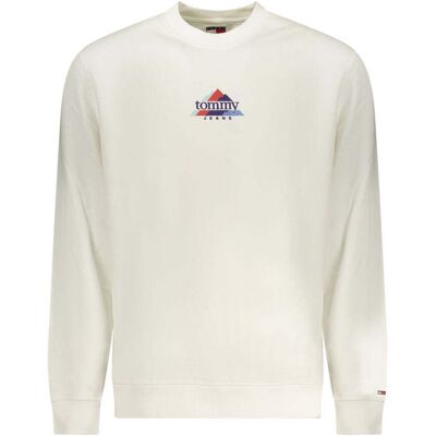 Tommy Hilfiger Weiße Baumwolle Herren Sweatshirt Weiß L Tommy Hilfiger Weiße Baumwolle Herren Sweatshirt Weiß L