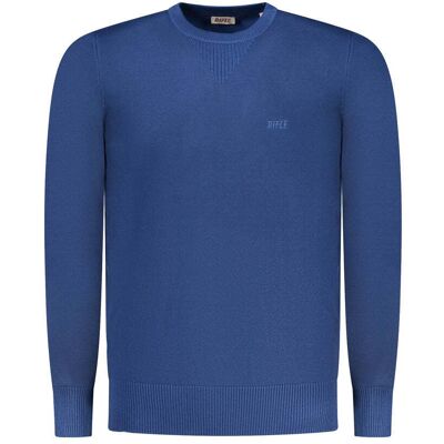 Rifle Blau Viskose Herrenpullover Blau M Rifle Blau Viskose Herrenpullover Blau M