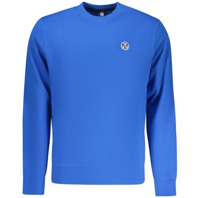 North Sails Blau Baumwolle Herren Sweatshirt Blau S North Sails Blau Baumwolle Herren Sweatshirt Blau S
