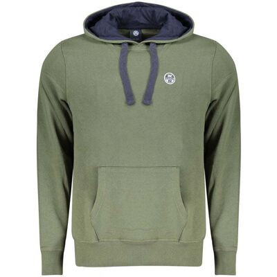 North Sails Verde Baumwoll Sweatshirt für Herren Grün S North Sails Verde Baumwoll Sweatshirt für Herren Grün S