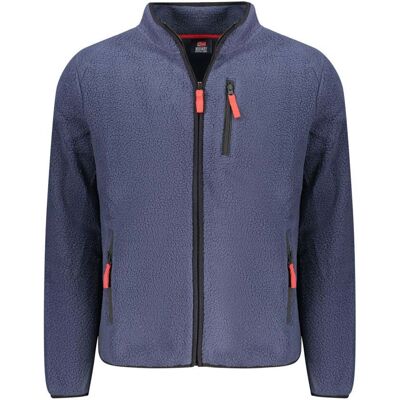 NORWAY 1963 Norwegen 1963 Blauer Polyester Herrenpullover Blau 2XL NORWAY 1963 Norwegen 1963 Blauer Polyester Herrenpullover Blau 2XL