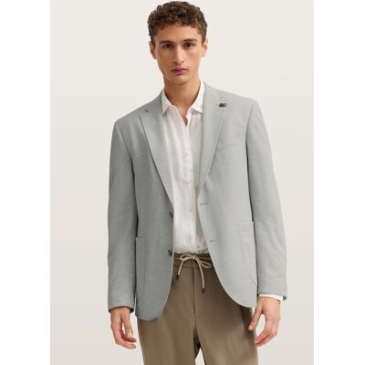 Bugatti Herren Reverskragensakko mit Stretch Funktion Grau EU56 Bugatti Herren Reverskragensakko mit Stretch Funktion Grau EU56