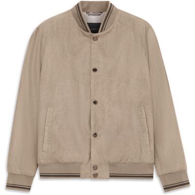 Bugatti Herren Collegeblouson Regular Fit wasserabweisend Beige EU58 Bugatti Herren Collegeblouson Regular Fit wasserabweisend Beige EU58