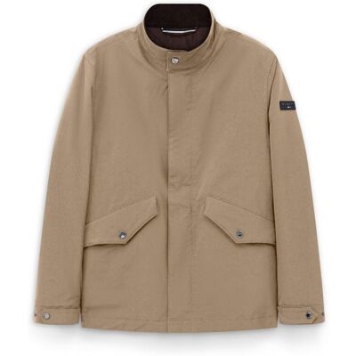 Bugatti Herren Übergangsjacke wasserabweisend mit Cord-Details Beige EU 52 Bugatti Herren Übergangsjacke wasserabweisend mit Cord-Details Beige EU 52