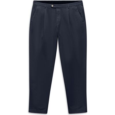Bugatti Herren Bundfaltenhose aus Baumwoll-Stretch Marine 38W/32L Bugatti Herren Bundfaltenhose aus Baumwoll-Stretch Marine 38W/32L