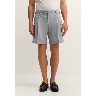 Bugatti Herren Shorts aus Woll-Baumwoll-Mix mit Struktur Grau EU 54 Bugatti Herren Shorts aus Woll-Baumwoll-Mix mit Struktur Grau EU 54