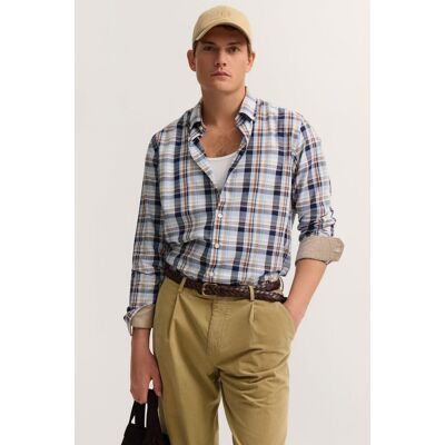 Bugatti Herren Hemd mit Easy-Care Funktion Braun M Bugatti Herren Hemd mit Easy-Care Funktion Braun M