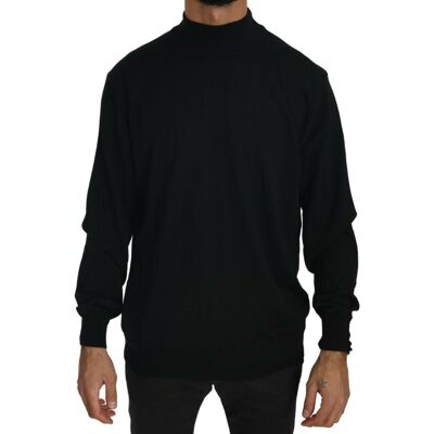 Mila Schon MILA SCHÖN Schwarzer Rollkragenpullover aus reiner Wolle Schwarz 2XL Mila Schon MILA SCHÖN Schwarzer Rollkragenpullover aus reiner Wolle Schwarz 2XL