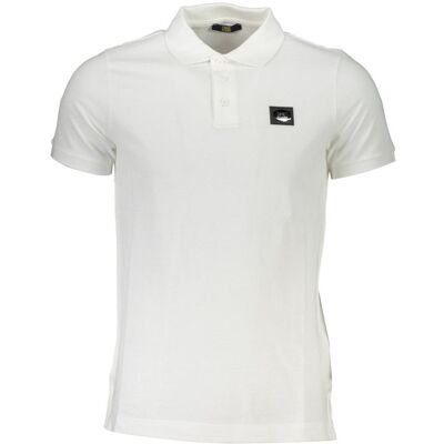 Cavalli Class Bianco Baumwoll Herren Polo Weiß M Cavalli Class Bianco Baumwoll Herren Polo Weiß M