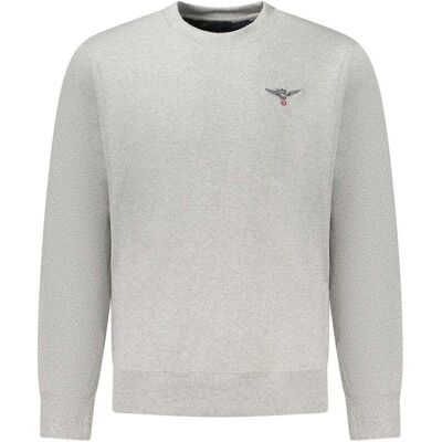 Accademia Militare Graue Baumwoll-Herren-Sweatshirt Grau L Accademia Militare Graue Baumwoll-Herren-Sweatshirt Grau L