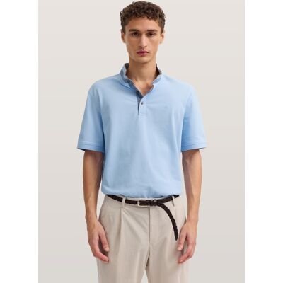 Bugatti Herren Poloshirt Modern Fit aus reiner Baumwolle Hellblau S Bugatti Herren Poloshirt Modern Fit aus reiner Baumwolle Hellblau S