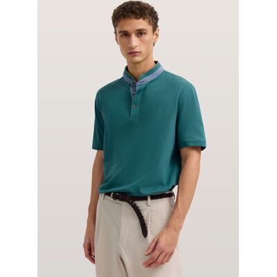 Bugatti Herren Poloshirt Modern Fit aus reiner Baumwolle Grün S Bugatti Herren Poloshirt Modern Fit aus reiner Baumwolle Grün S