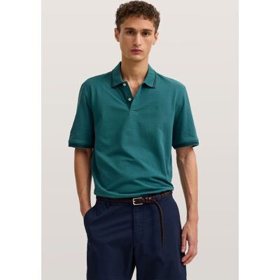 Bugatti Herren Poloshirt Modern Fit aus reiner Baumwolle Grün M Bugatti Herren Poloshirt Modern Fit aus reiner Baumwolle Grün M