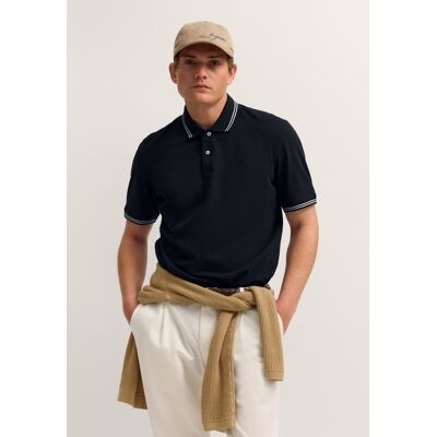 Bugatti Herren Poloshirt Modern Fit aus reiner Baumwolle Marine 2XL Bugatti Herren Poloshirt Modern Fit aus reiner Baumwolle Marine 2XL
