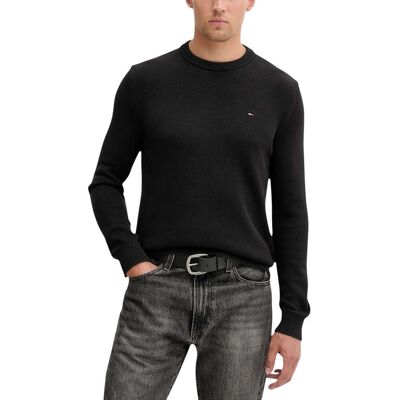 Tommy Jeans Tommy Hilfiger Jeans Herren Strickwaren Schwarz L Tommy Jeans Tommy Hilfiger Jeans Herren Strickwaren Schwarz L
