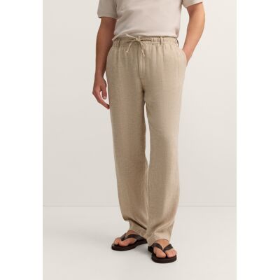Bugatti Herren Chino Regular Fit aus Leinen-Baumwolle Ekru 36W/34L Bugatti Herren Chino Regular Fit aus Leinen-Baumwolle Ekru 36W/34L