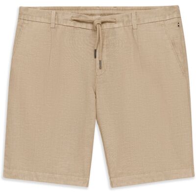 Bugatti Herren Bermuda Leinen-Baumwoll-Mix Beige EU58 Bugatti Herren Bermuda Leinen-Baumwoll-Mix Beige EU58
