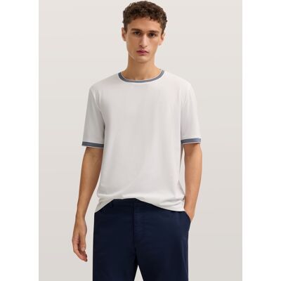 Bugatti Herren T-Shirt aus einem Baumwoll-Mix Weiß L Bugatti Herren T-Shirt aus einem Baumwoll-Mix Weiß L