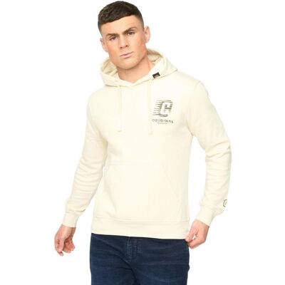 Crosshatch - "Winchamp" Kapuzenpullover für Herren (Neutral) Creme L Crosshatch - "Winchamp" Kapuzenpullover für Herren (Neutral) Creme L