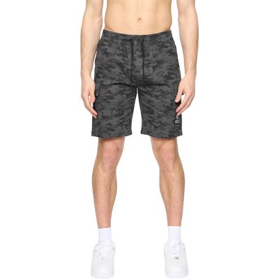 Crosshatch - "Janscore" Cargo-Shorts für Herren (Dunkelgrau) Grau L Crosshatch - "Janscore" Cargo-Shorts für Herren (Dunkelgrau) Grau L