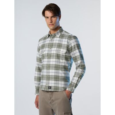 North Sails Hemd Karierter Flanell Olive L North Sails Hemd Karierter Flanell Olive L