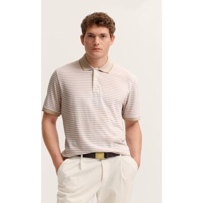 Bugatti Herren Poloshirt Modern Fit aus einem Baumwoll-Mix Beige XL Bugatti Herren Poloshirt Modern Fit aus einem Baumwoll-Mix Beige XL
