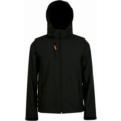 SOLS Unisex-Erwachsene Transformer Softshell-Jacke (Schwarz) Schwarz M SOLS Unisex-Erwachsene Transformer Softshell-Jacke (Schwarz) Schwarz M