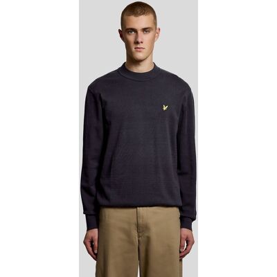 Lyle & Scott Entspannt geschnittener Stehkragen-Pullover Dunkles Marineblau S Lyle & Scott Entspannt geschnittener Stehkragen-Pullover Dunkles Marineblau S