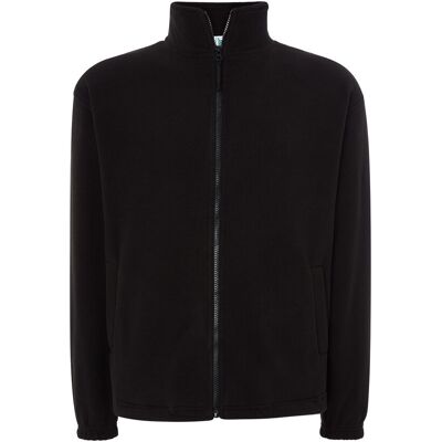 JHK - Fleecejacke Durchgehender Reißverschluss für Herren (Schwarz) Schwarz M JHK - Fleecejacke Durchgehender Reißverschluss für Herren (Schwarz) Schwarz M