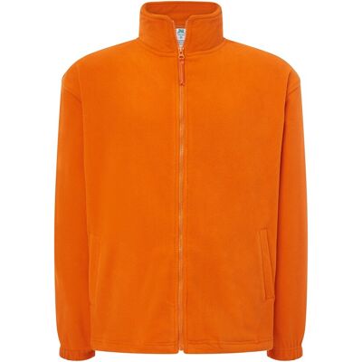 JHK - Fleecejacke Durchgehender Reißverschluss für Herren (Orange) Orange M JHK - Fleecejacke Durchgehender Reißverschluss für Herren (Orange) Orange M