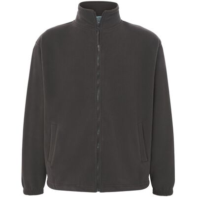 JHK - Fleecejacke Durchgehender Reißverschluss für Herren (Graphit) Schwarz XS JHK - Fleecejacke Durchgehender Reißverschluss für Herren (Graphit) Schwarz XS