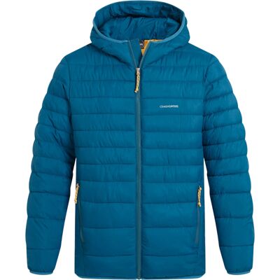 Craghoppers - "Compresslite IX" Steppjacke für Herren, mit Kapuze (Wasserblau) Blau S Craghoppers - "Compresslite IX" Steppjacke für Herren, mit Kapuze (Wasserblau) Blau S