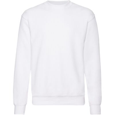 Fruit of the Loom - "Classic" Sweatshirt für Herren angesetzte Ärmel (Weiß) Weiß L Fruit of the Loom - "Classic" Sweatshirt für Herren angesetzte Ärmel (Weiß) Weiß L