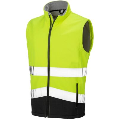 Safegard - Weste Signalkleidung für Herren (Fluoreszierendes Gelb/Schwarz) Gelb M Safegard - Weste Signalkleidung für Herren (Fluoreszierendes Gelb/Schwarz) Gelb M
