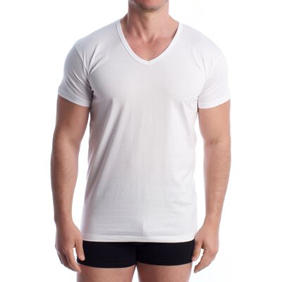 Q En Herren Kurzarm Baumwollunterhemd Q1004 Weiß L Q En Herren Kurzarm Baumwollunterhemd Q1004 Weiß L