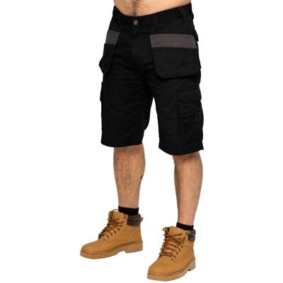 Kruze By Enzo Kruze von Enzo Herren Utility Cargo Arbeitsshorts Schwarz 38 (Größe) Kruze By Enzo Kruze von Enzo Herren Utility Cargo Arbeitsshorts Schwarz 38 (Größe)