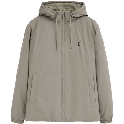 Polo Club Jacke Dorsey steingrau mit Rigby Go Logo. Dunkelbraun L Polo Club Jacke Dorsey steingrau mit Rigby Go Logo. Dunkelbraun L