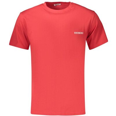 Bikkembergs Rosso Baumwoll-Herren-T-Shirt Rot XL Bikkembergs Rosso Baumwoll-Herren-T-Shirt Rot XL