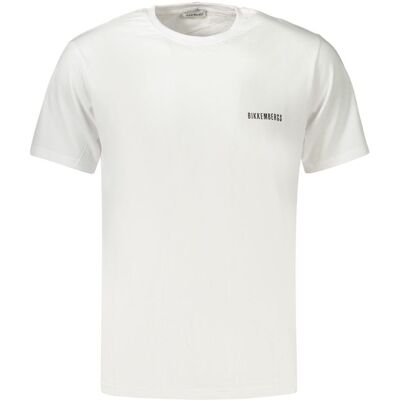 Bikkembergs Weißes Baumwoll-T-Shirt für Herren Weiß S Bikkembergs Weißes Baumwoll-T-Shirt für Herren Weiß S